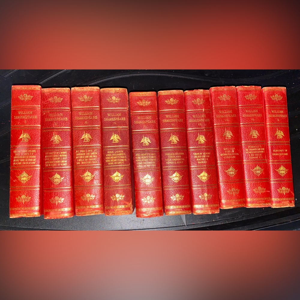 Vintages books - William Shakespeare Swan Sonnenschein & Co. 1880 set